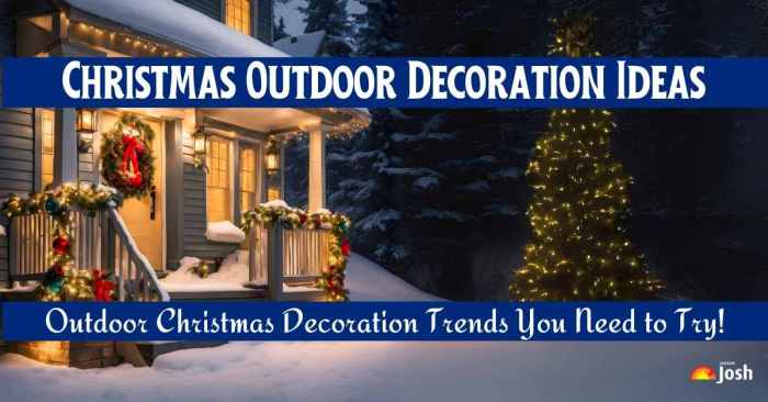 Simple outdoor christmas decor