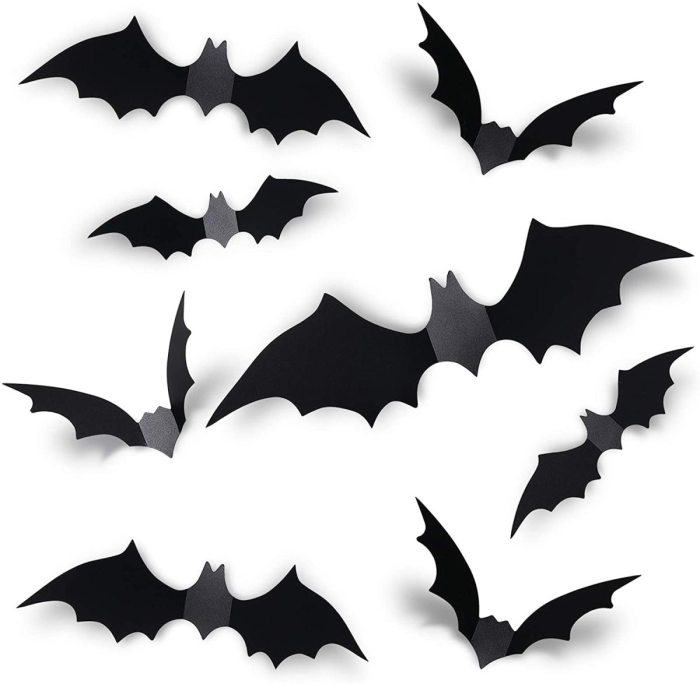 Outdoor bats halloween decor