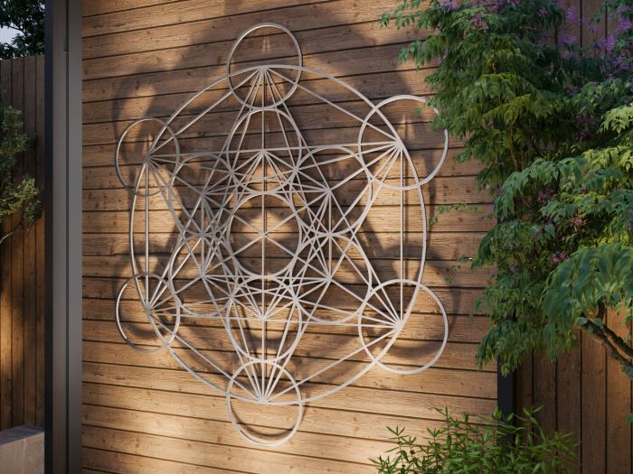 Sculpture exterior metatron stainless