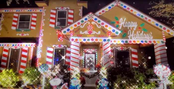 Gingerbread house outdoor decor