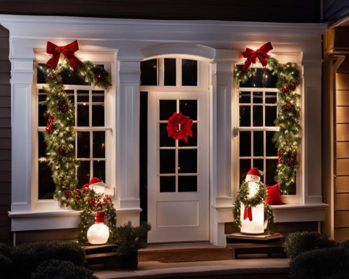 Outdoor window christmas decor