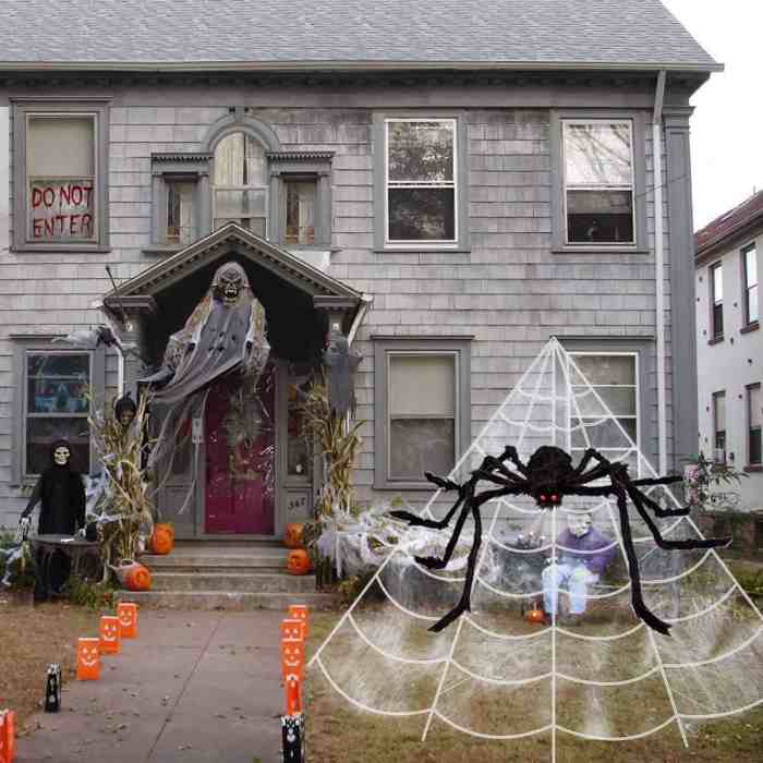 Scary halloween decor outdoor