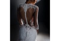 Simple wedding dress with buttons down the back