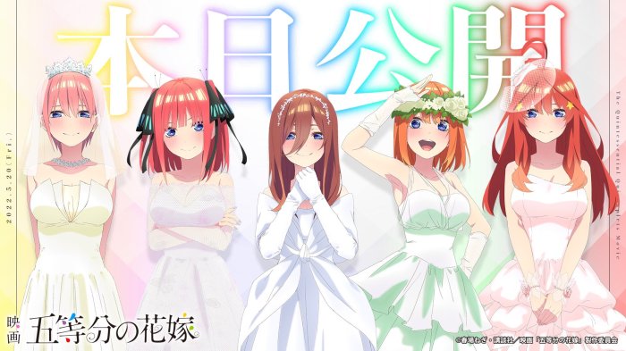 Quintessential quintuplets wedding dress