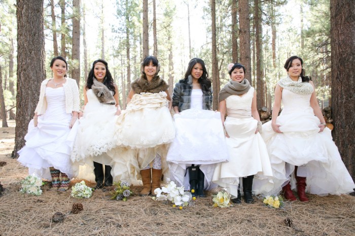 Rustic wedding dresses with boots